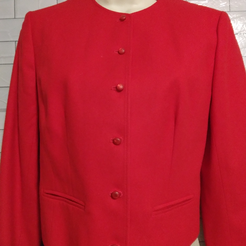 Pendleton  red wool Cropped Jacket size small
